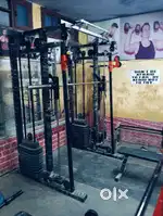 Multiple functional trainer machine and smith machine
