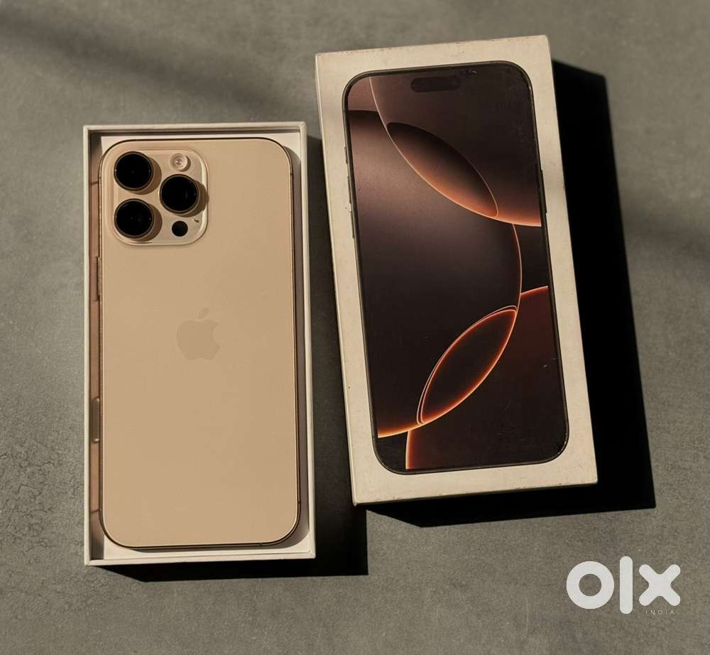 iphone 16 Pro Max 256GB Storage Desert titanium Colour Battery