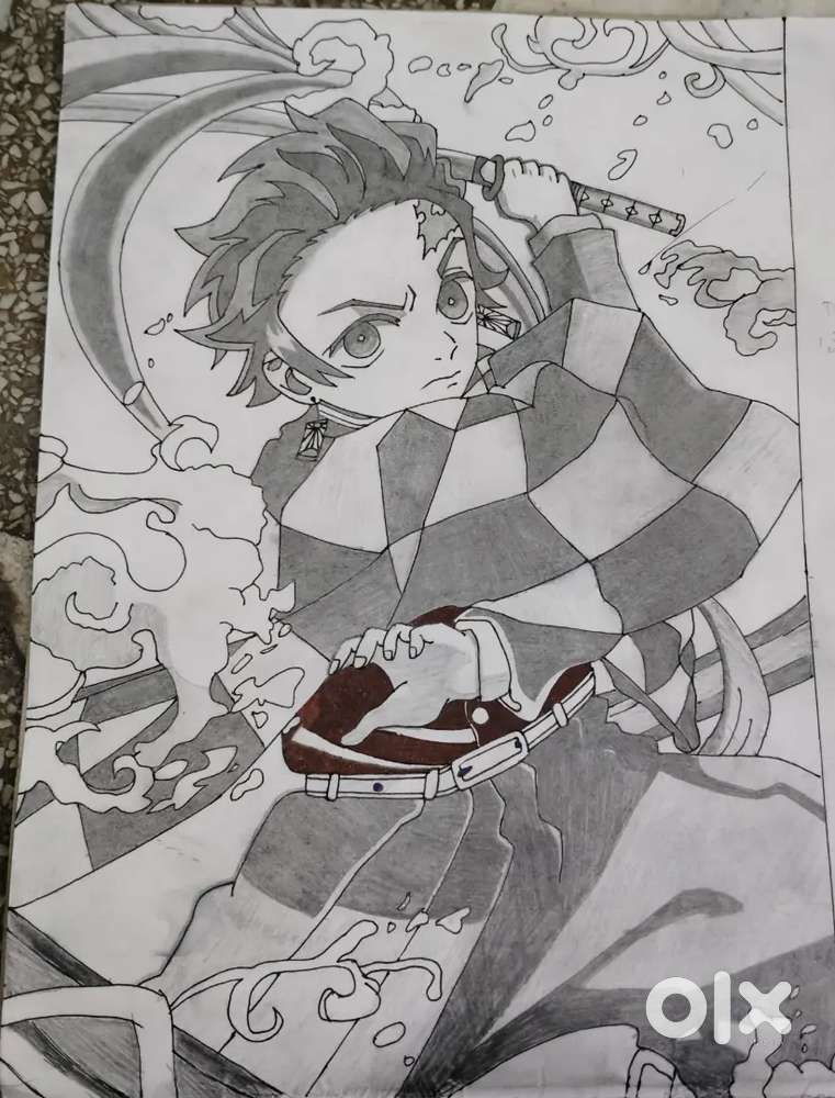 Tanjiro Kamado 3D DRAWING