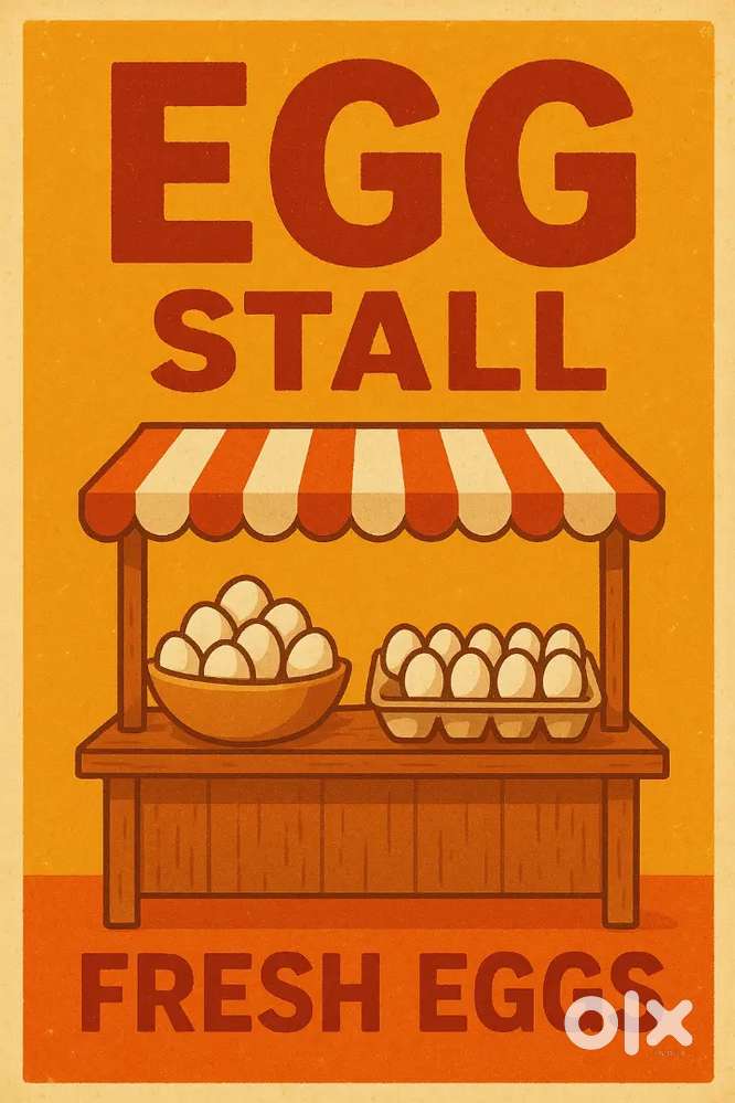 Egg stall  चार पांच घंटे का काम  जिसे egg burji or omlette बनाना आता ह