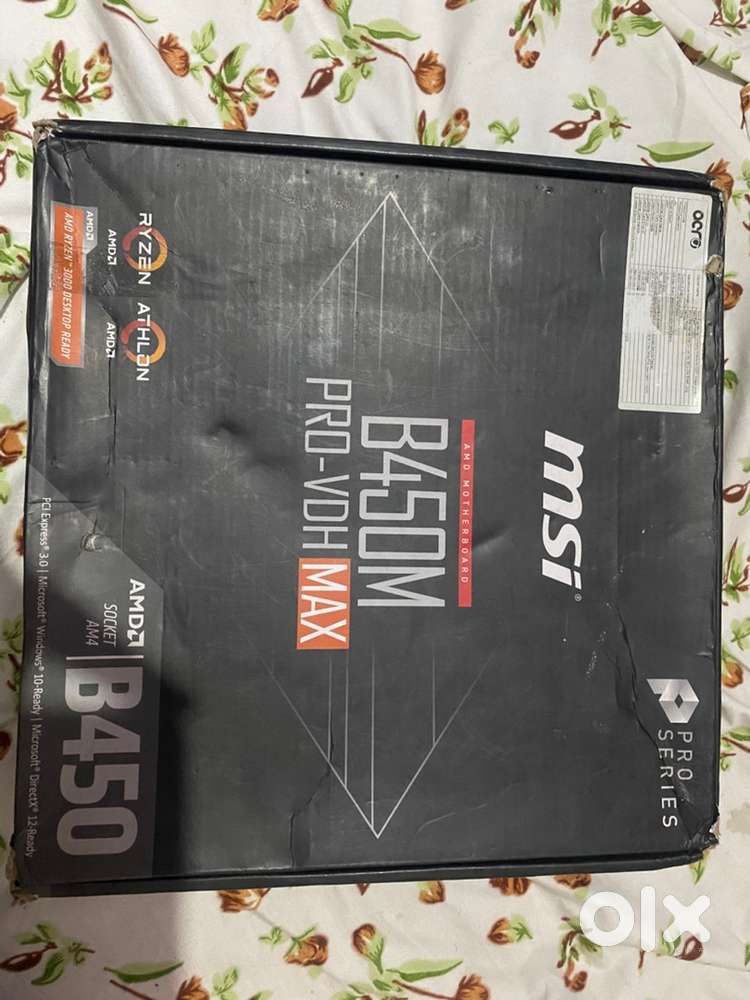 msi b450m pro-vdh max motherboard