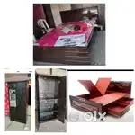 Brand new 4x6 wooden double cot just 4500 mattress 2500