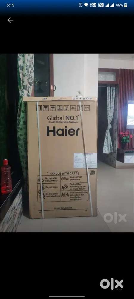 New box packed fridge