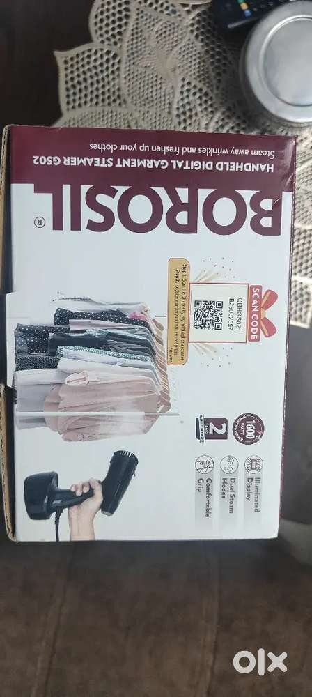 New borosil heat distribution garments steamer