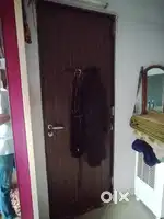 Pure wood door with lock