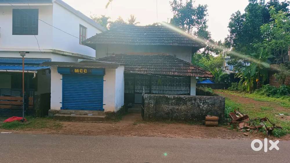 Plot with house for sale near pp auditorium chalissery