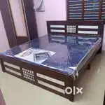 New luxury model kingb size with out storage cot with affordable price