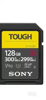 Sony SF-G128T 128GB SF-G Tough Series UHS-II SDXC Memory Card