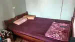 Teak double cot