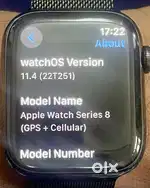 Apple watch Series 8 Cellular SS 45 mm