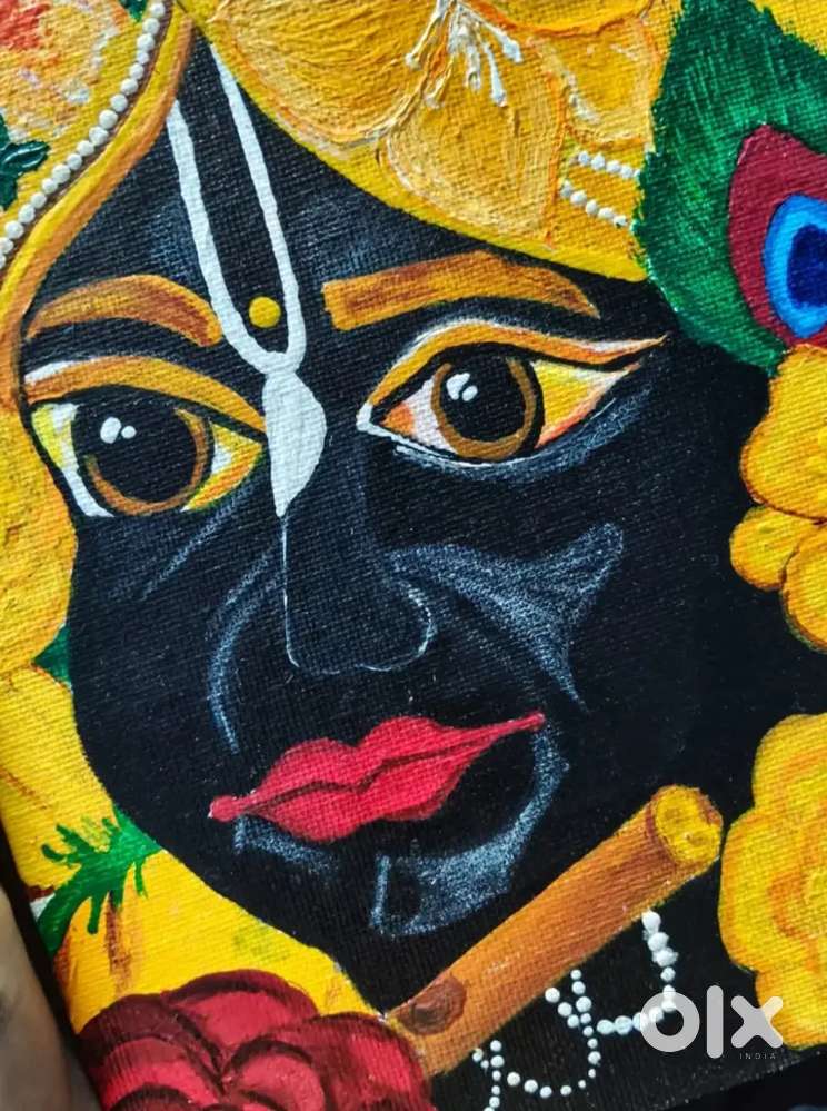 Kanha ji painting on canvas