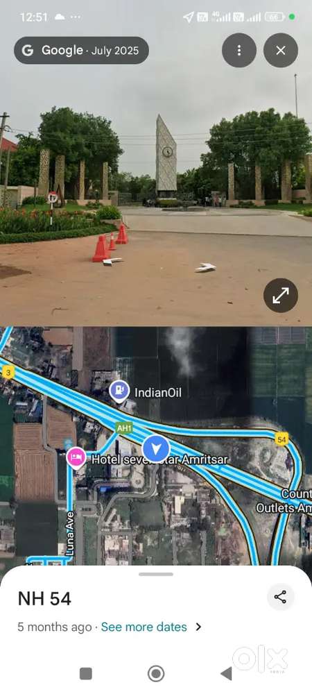 Mini SCO Shop Plot 12x27 (37 Gaj) near DPS School