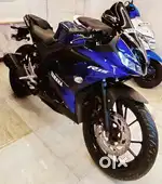 Yamaha R15 V3 BS4, 2018 model, Second owner, Blue with black colour