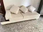3 + 2 white low lounger/sofa Set