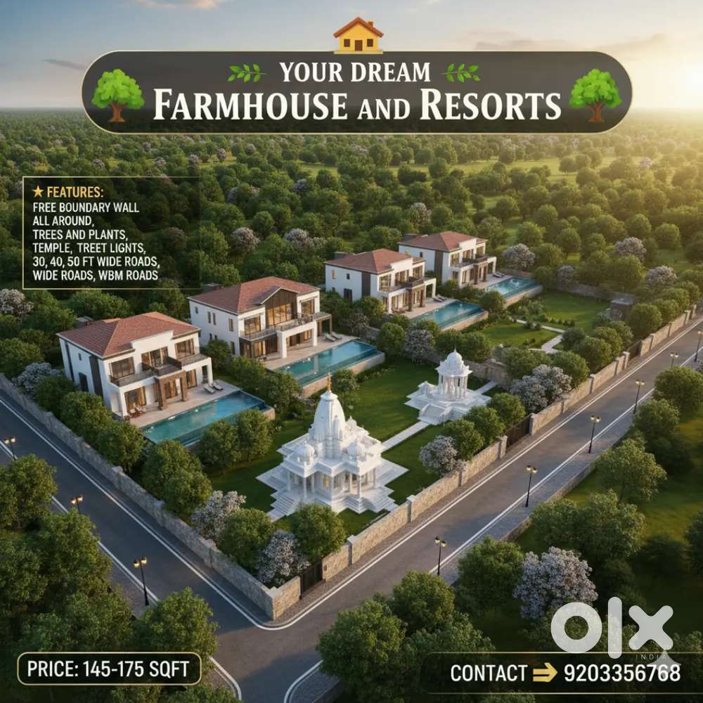 Luxury Resort farmhouse Plot available only ₹ 235 /-sqft me