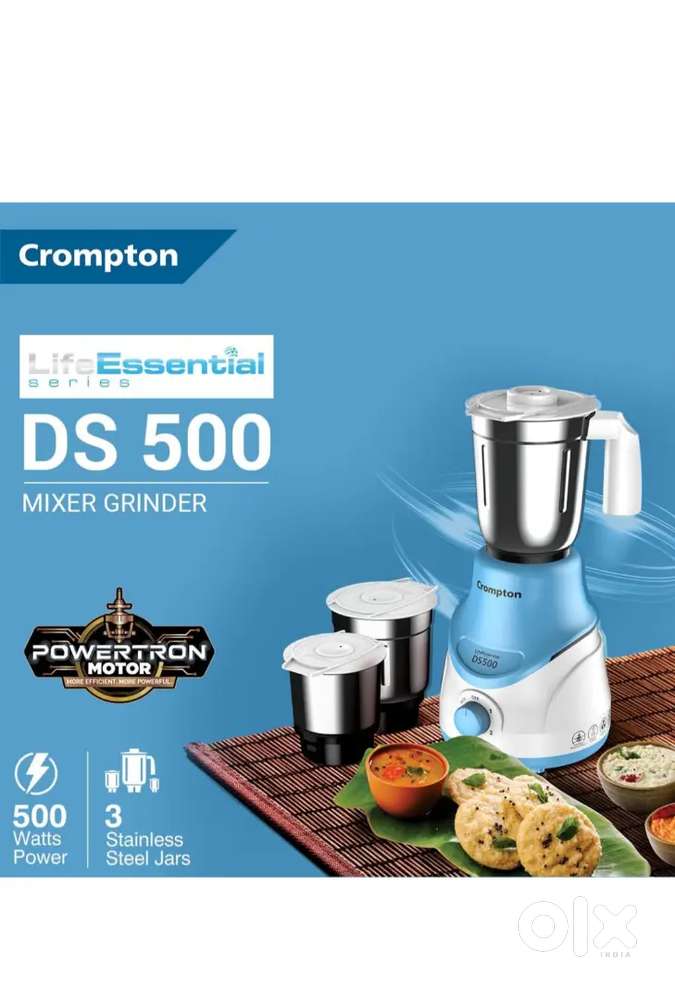 Crompton Mixer Grinder with Powertron Motor & Motor Vent-X Technology