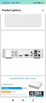 Cctv camera with hikvision dvr