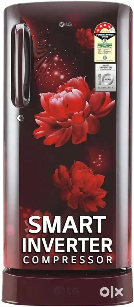 LG 190L 4Star Inverter Direct-Cool 1-Door Fridge(Base Stand&Drawer)