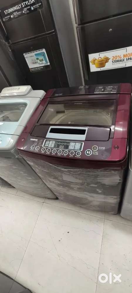 LG washing machine fully automatic top load with warranty 1 year old