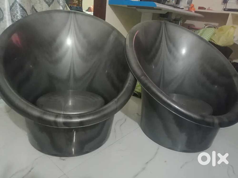 Two egg shape new chairs
