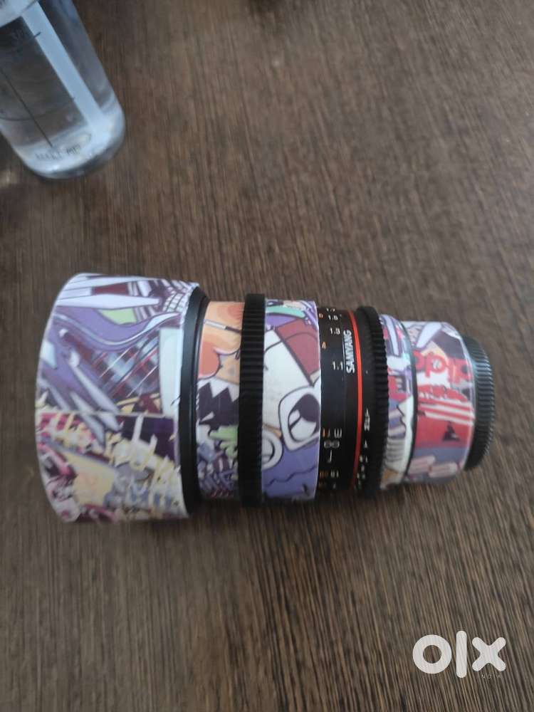 Samsung 85 mm cinema  lens for lumix gh5 camera