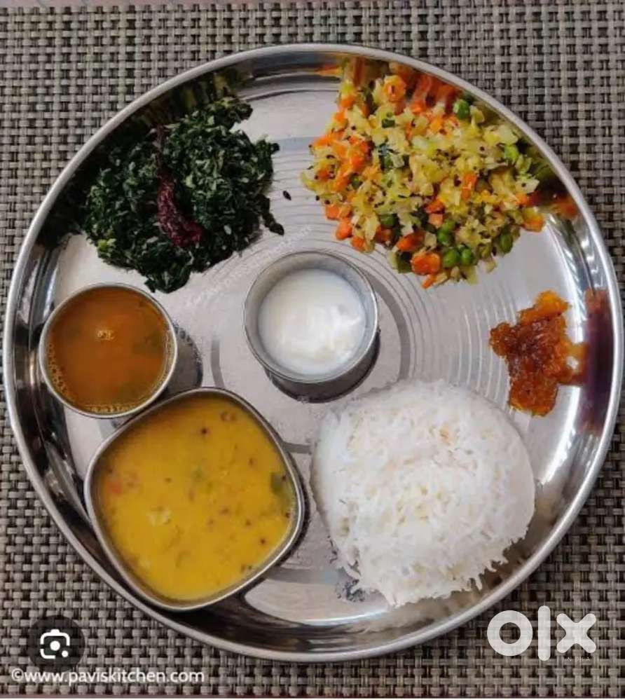 Veg thali tiffin and party orders home delivery.