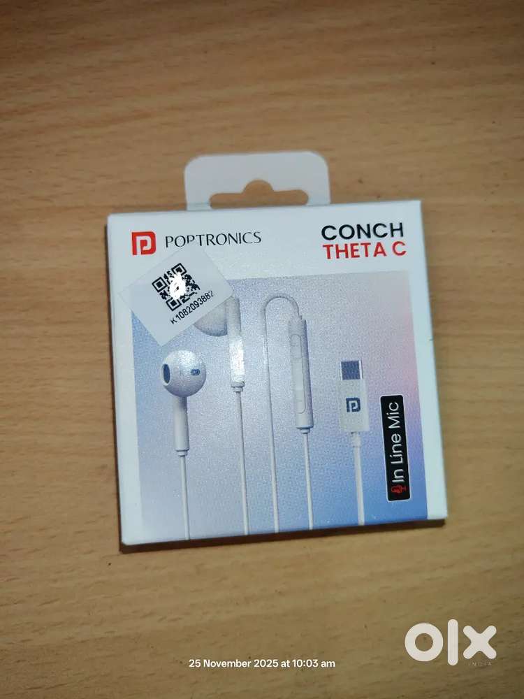 Portronics  earphone type C high quality earphone 6 month warranty