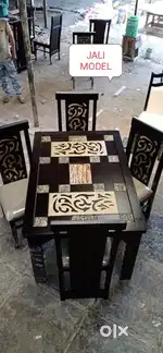 Jali model dinning table with 4 seater available in Starf Furniture