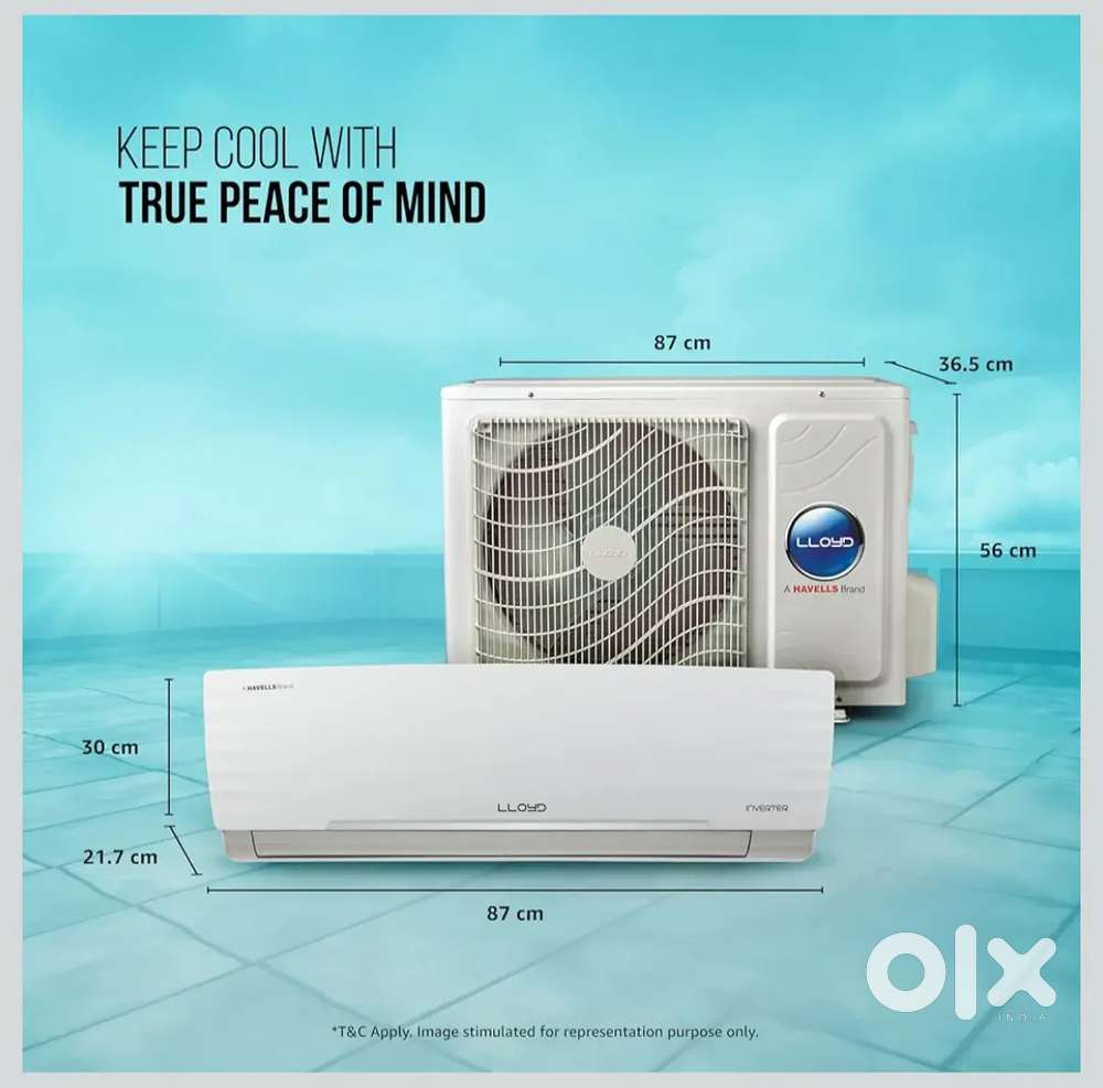Lloyd 1.5 Ton 3 Star Inverter Split AC - 1 Year old in new condition