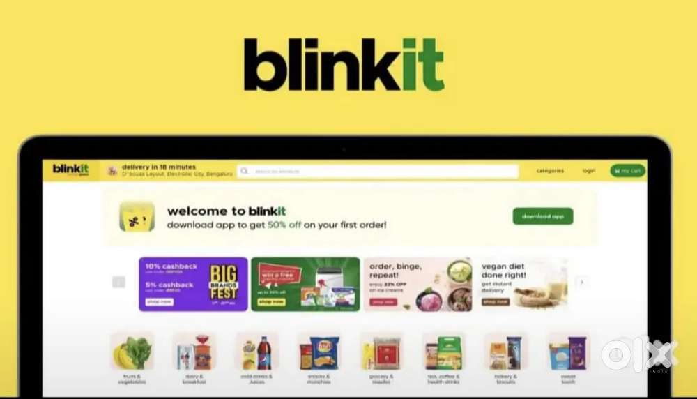 Vijayawada BLINK IT DELIVERY BOY (55,000 TO 70,000)