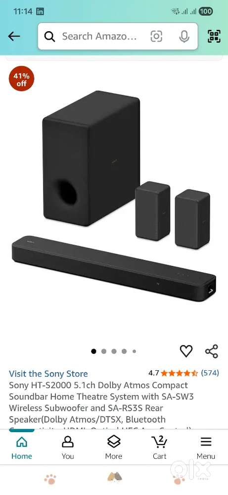 Sony 5.1 Premium wireless soundbar hometheater