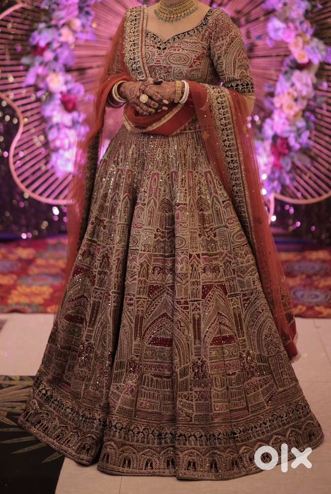 Beautiful multicoloured wedding lehnga