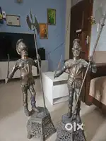 Medieval Knight Guard Statue with Halberd” –