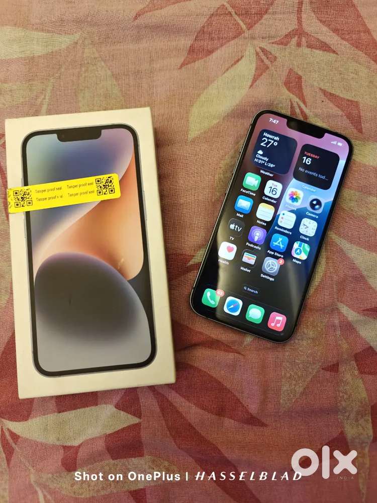 Iphone 14 128gb 85% battery health box bill