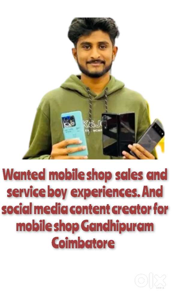 Sale man serive and social media  creator M2DMOBILES
