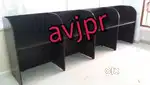 New wooden four seater workstation computer table working station