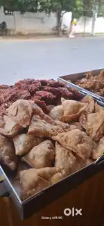 Mirchi bajji and samosa all types of snack master