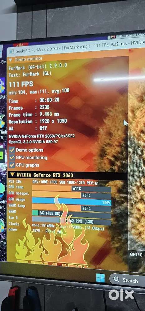 Gaming cpu pc Intel i7 RTX 2060