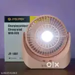Powerful Rechargeable Table fan with LED light