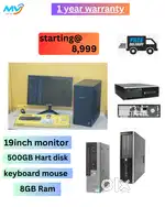 Keyboard Mouse  Ram - 8GB DDR3  Hard Disk - 500GB  All Basic Software