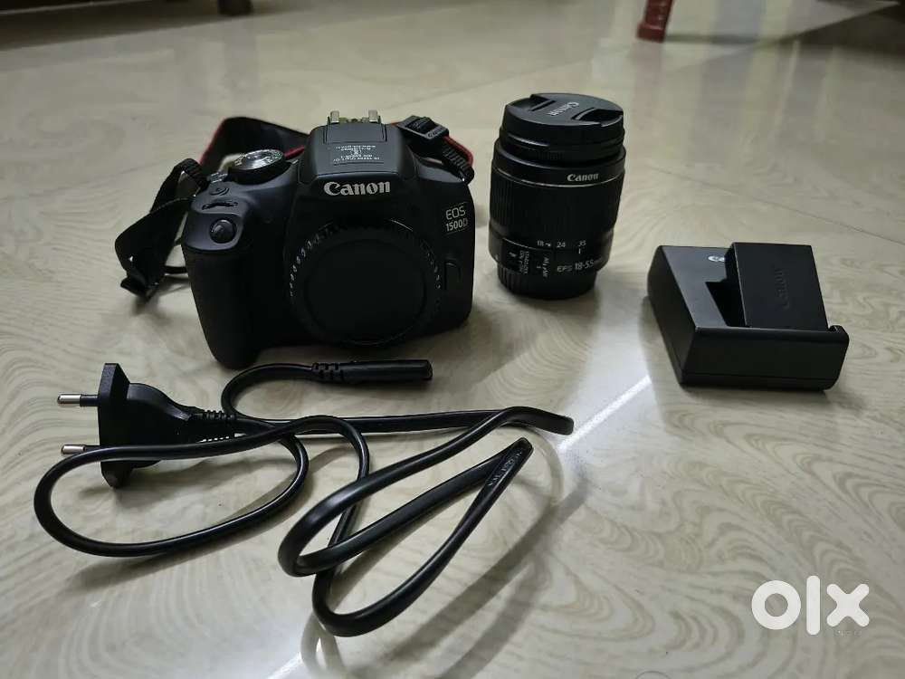 Canon EOS 1500R DSLR camara with 18-55 mm lense