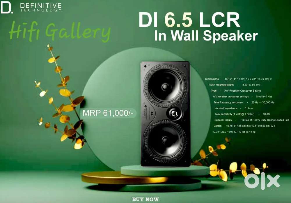 Definitive Technology Di 6.5 in wall LCR Speaker New At Hifi Gallery