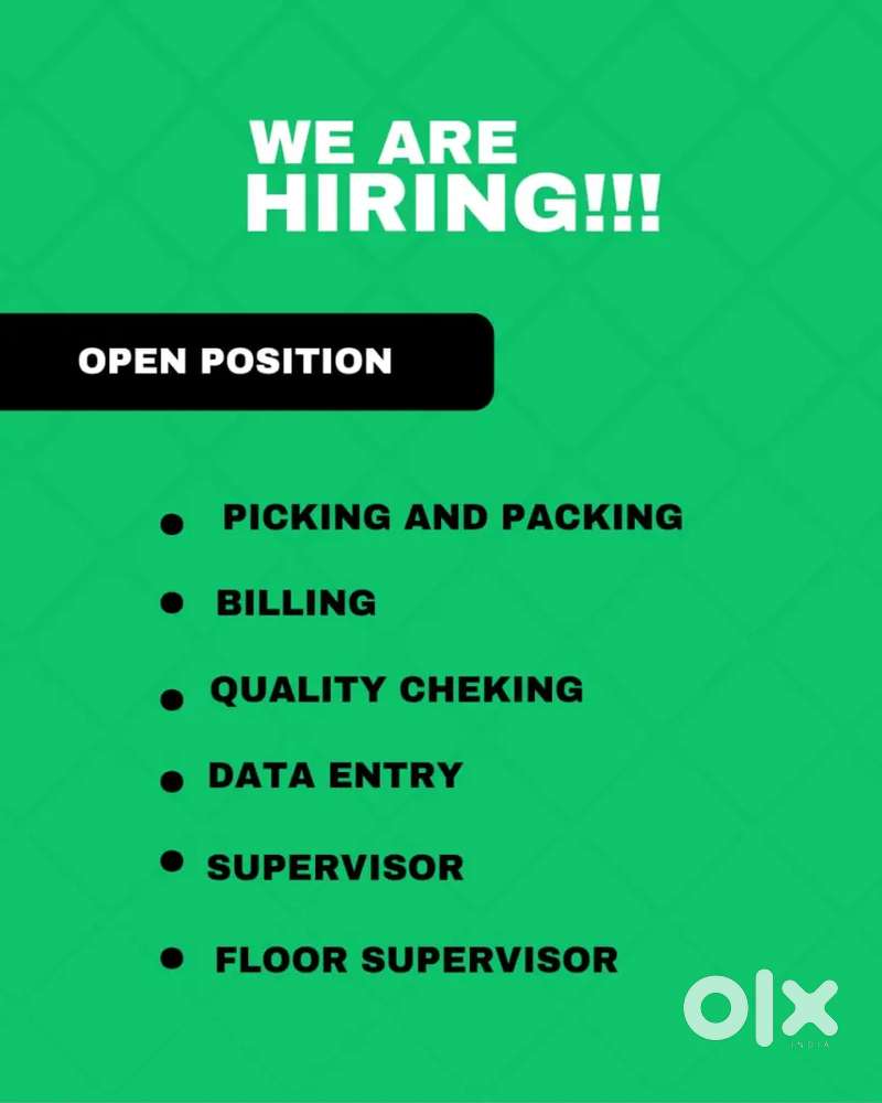 WE ARE HIRING SUPERVISOR EXECUTIVE FOR WAREHOUSE