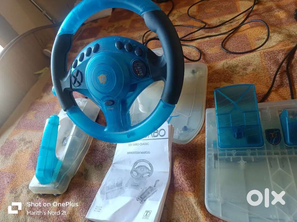 PS2/PS1/PC compactableGaming Steering Wheel (Fully Working)