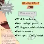 WRITING WORK WEEKLY EARNING LIMITED VACANCY