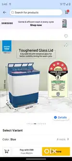 Voltas beko 8.5 kg