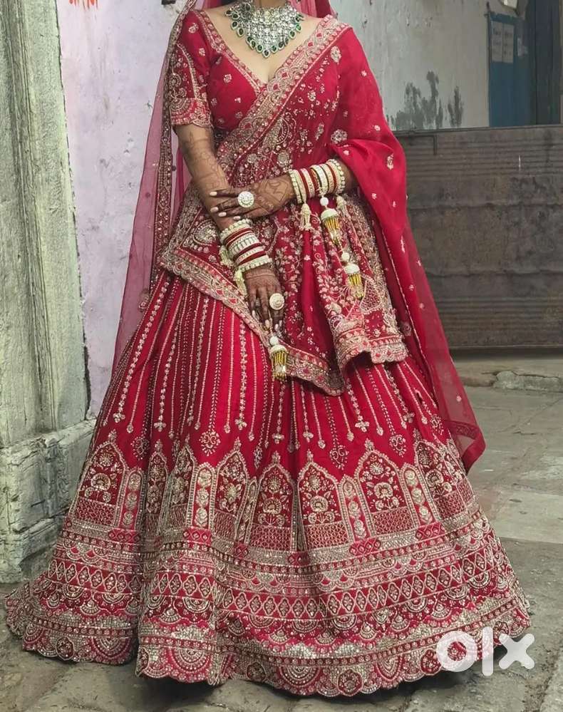 Worn-once Bridal Lehenga  Heavy Work  Perfect Condition