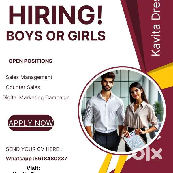Boys or Girls  looking for Job (Ranebennur Local Vacancy Available )