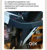 Fitkit treadmill for sale for 1.5k