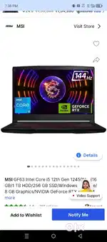 MSI GF63 THIN GAMING LAPTOP